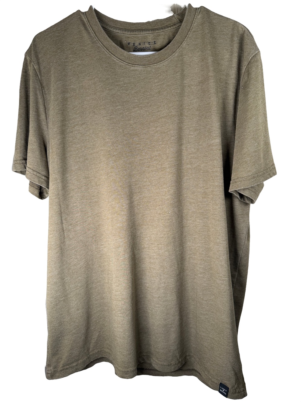 Lucky Brand Men's Green Venice Burnout T-Shirt XL